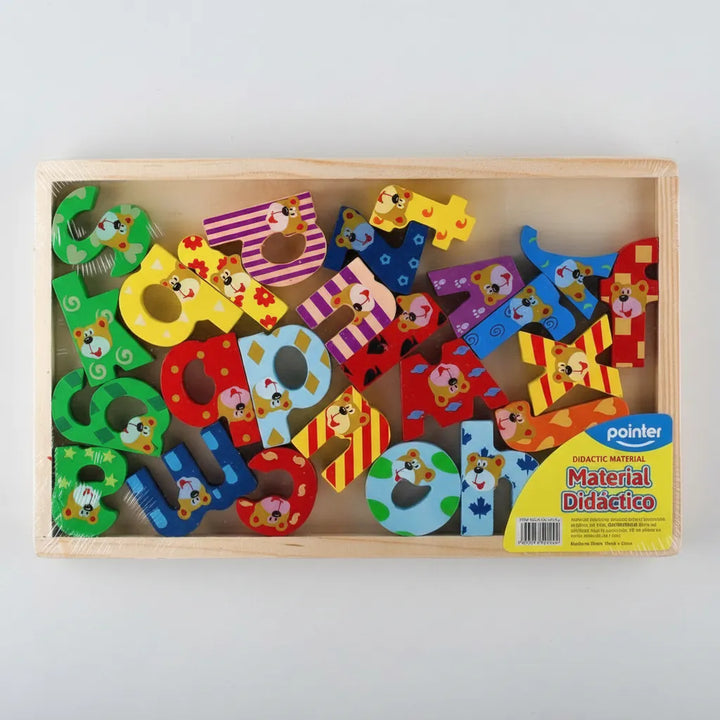 Letras del Abecedario Madera Pintadas