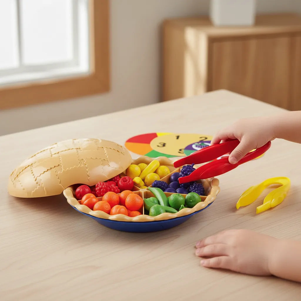 Juego didáctico de Motricidad Fina Pie De Frutas para niños