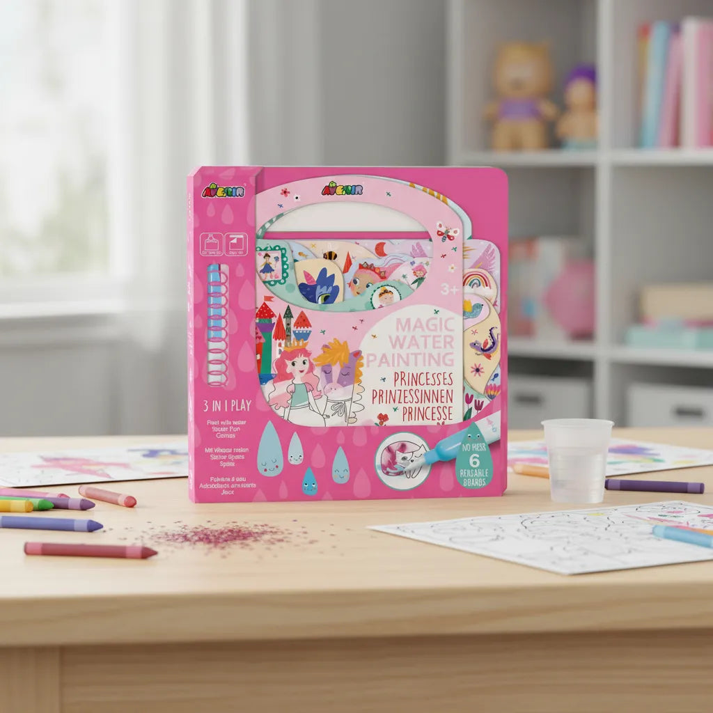 Libro Magico Para Pintar Con Agua Princesas