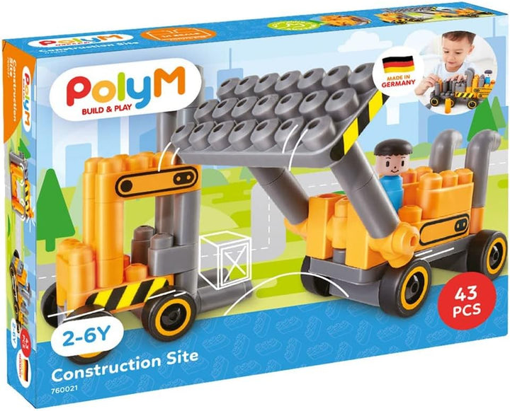 Set Construcción Motricidad Montacarga Niños