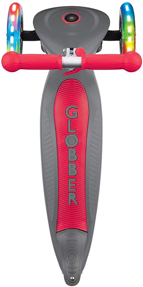 Patineta Plegable Con Luces rojo Para Niños