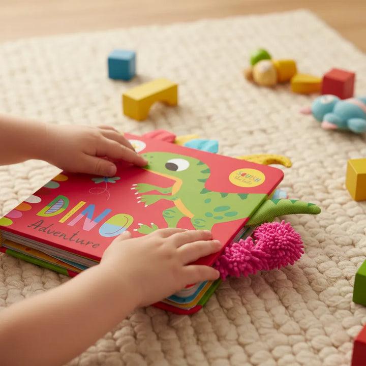 Libro Interactivo Dino Adventure Con Texturas Bebés