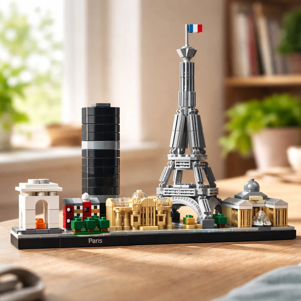Juego De Construcción Skyline Paris 649 Piezas Para Niños