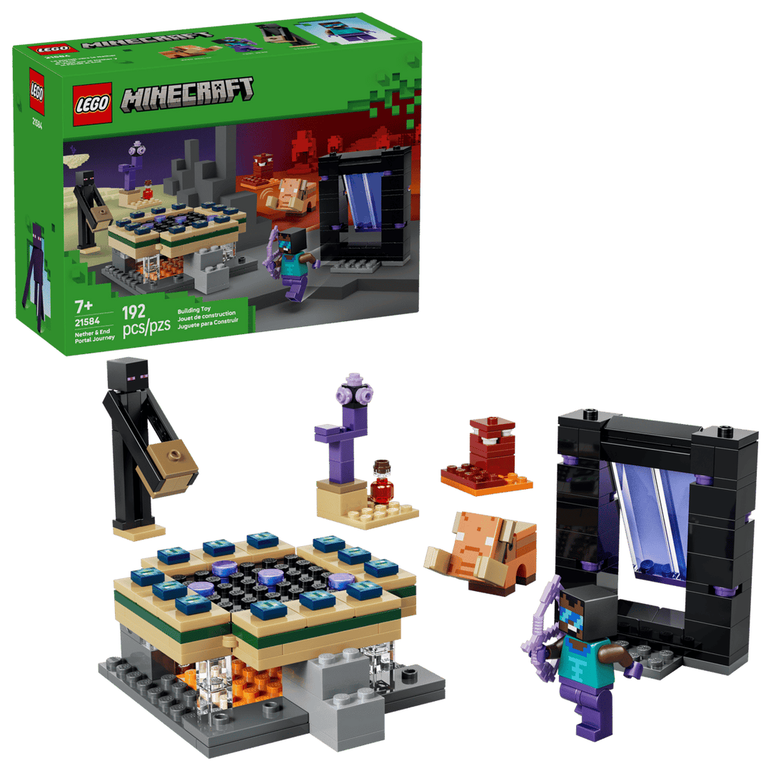 Juego Construcción Viaje Al Portal Del Nether Lego Original