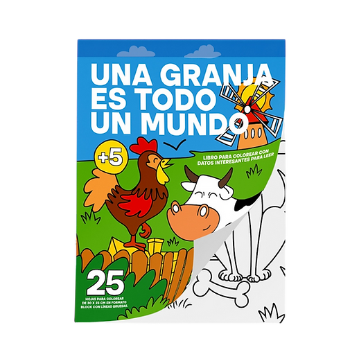 Libro Para Colorear Una Granja Para Niños