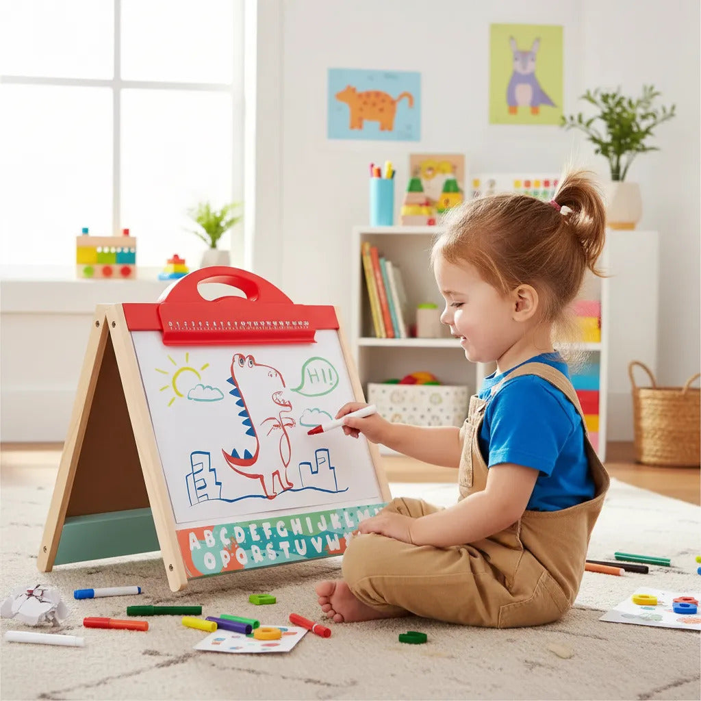 Pizarra Magnética De Arte 3 En 1 De Para Niños