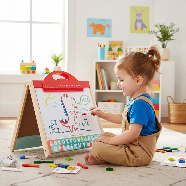 Pizarra Magnética De Arte 3 En 1 De Para Niños