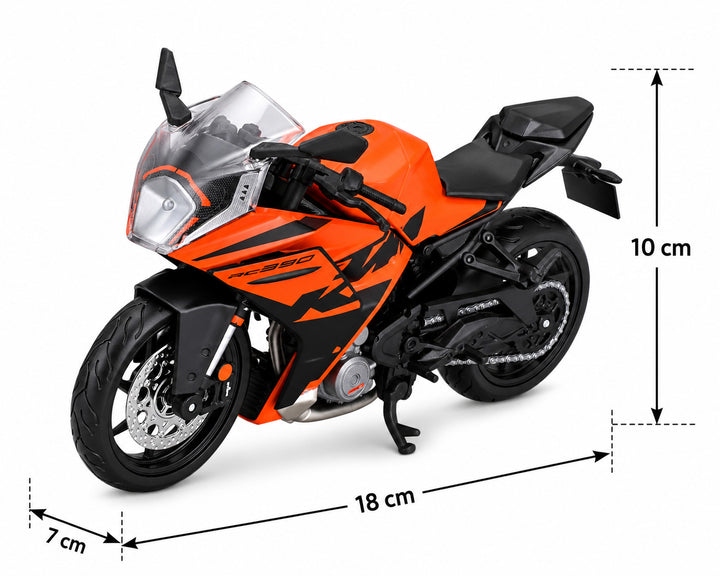 Moto Coleccionable 1:12 Mc Ktm Rc390 Naranja