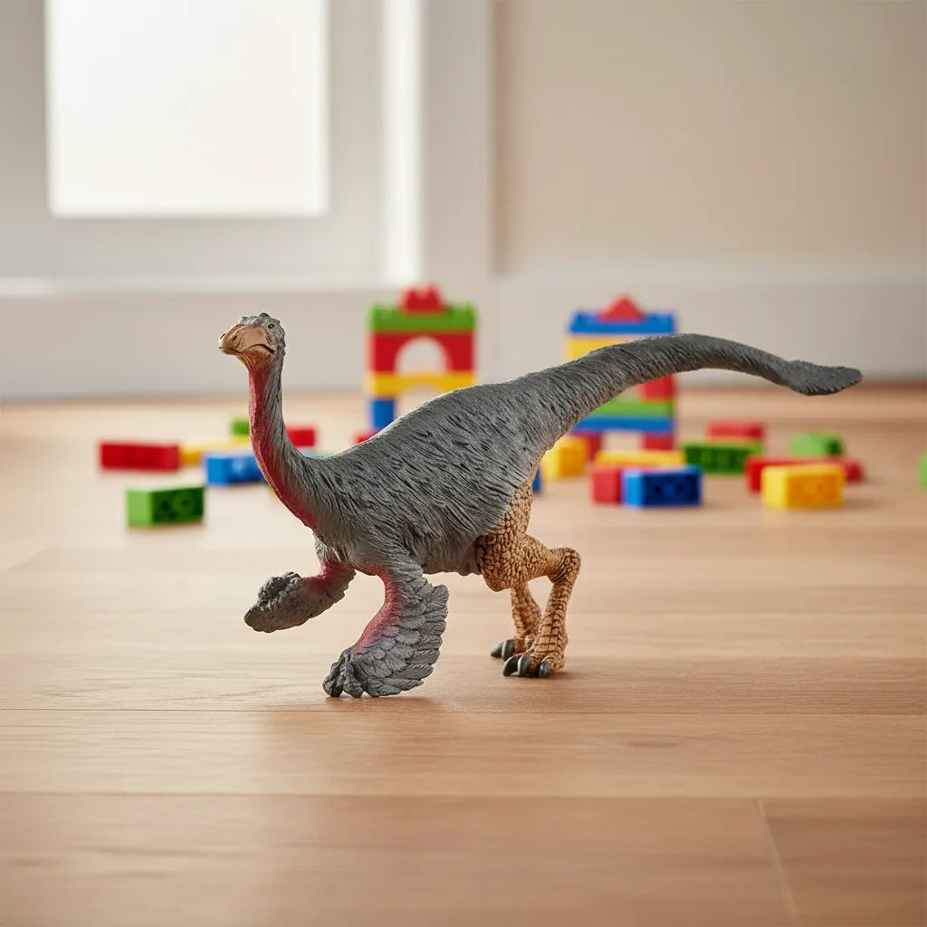 Figura Coleccionable Gallimimus Pintada A Mano Schleich