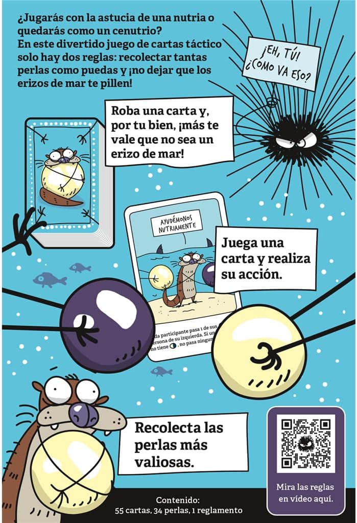 Juego De Mesa Cartas Estrategia Nutrias Para Niños Familia