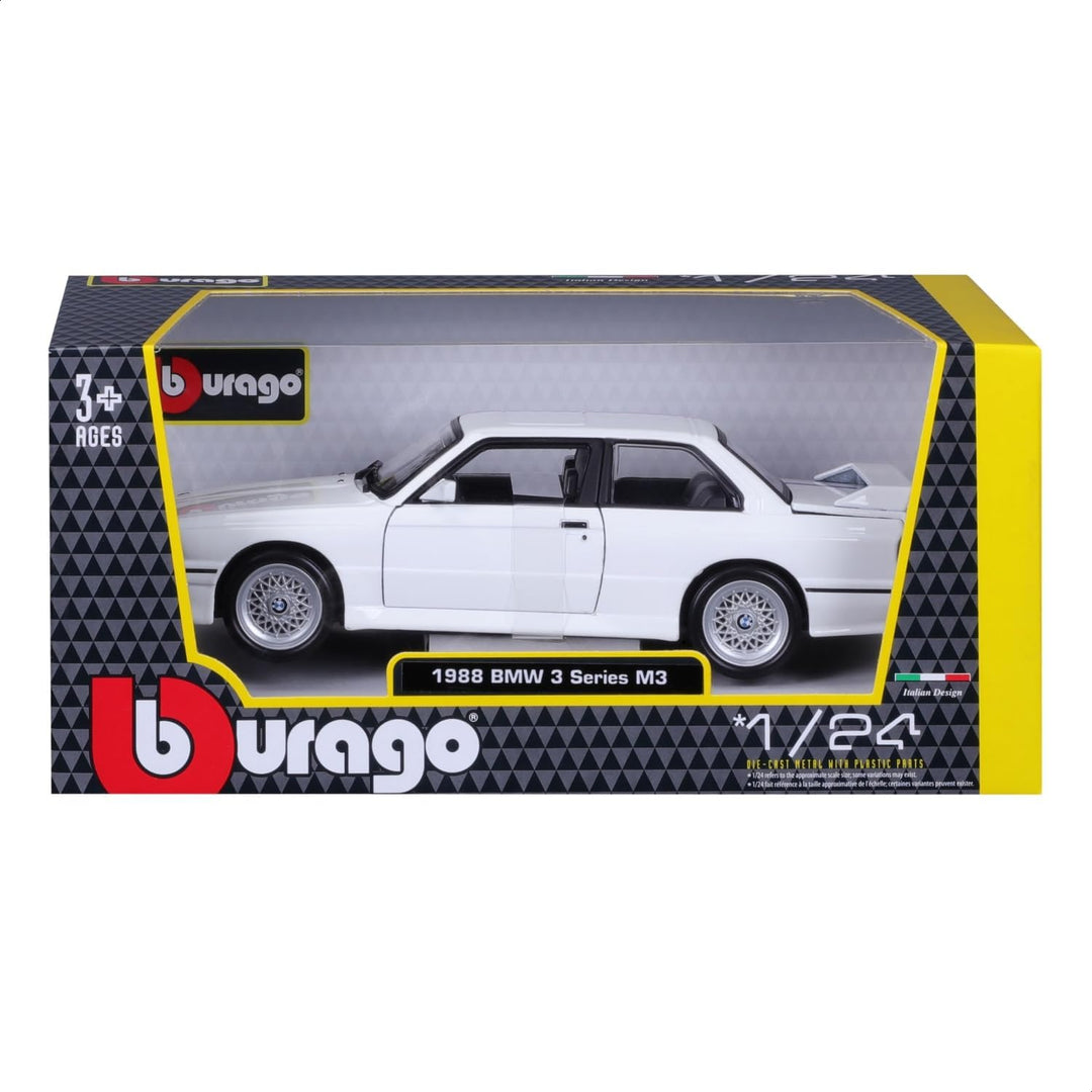 Carro Coleccionable 1:24 Bmw M3 (e30) 1988 Blanco