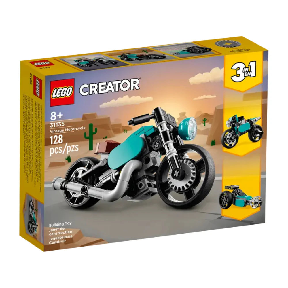 Lego Armatodo Moto Clásica 128 Piezas Para Niños
