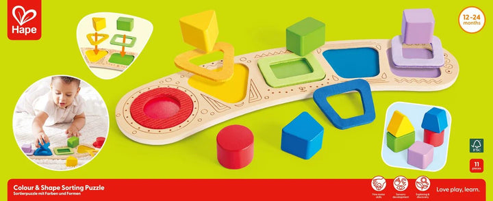 Juguete Didáctico Encaje De Formas Y Colores Para Niños