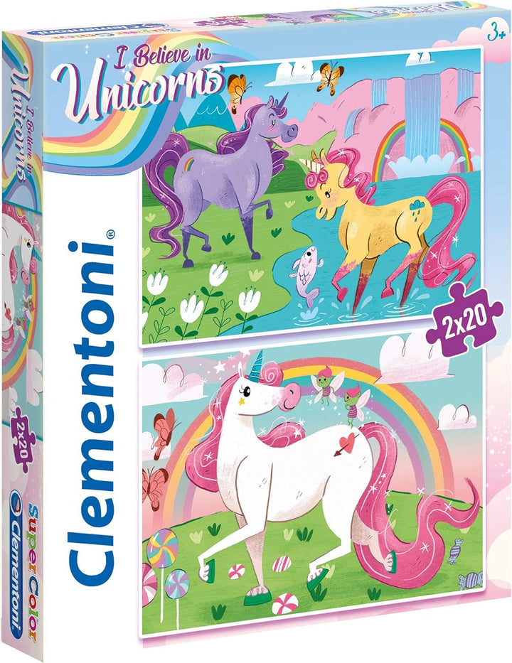 Rompecabezas De 20 Piezas Unicornios Para Niños