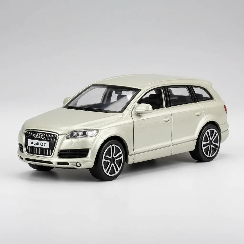Carro Coleccionable A Escala 1/43  Audi Q7 Blanco Para Niños