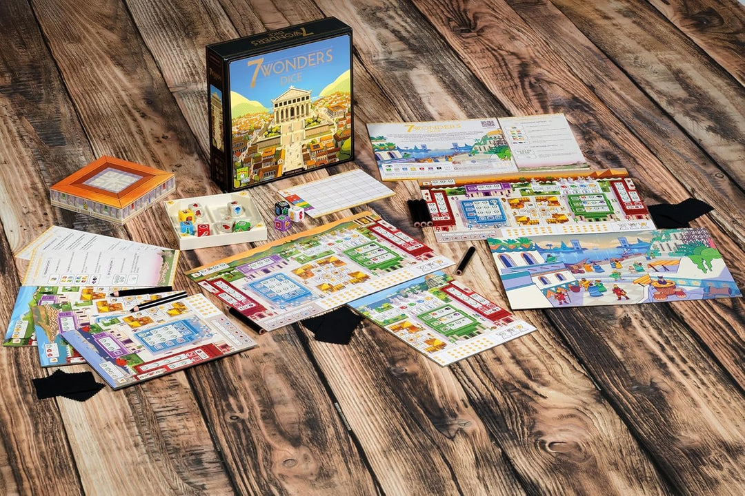 Juego De Mesa Estrategia 7 Wonders Dice Para Niños Familia