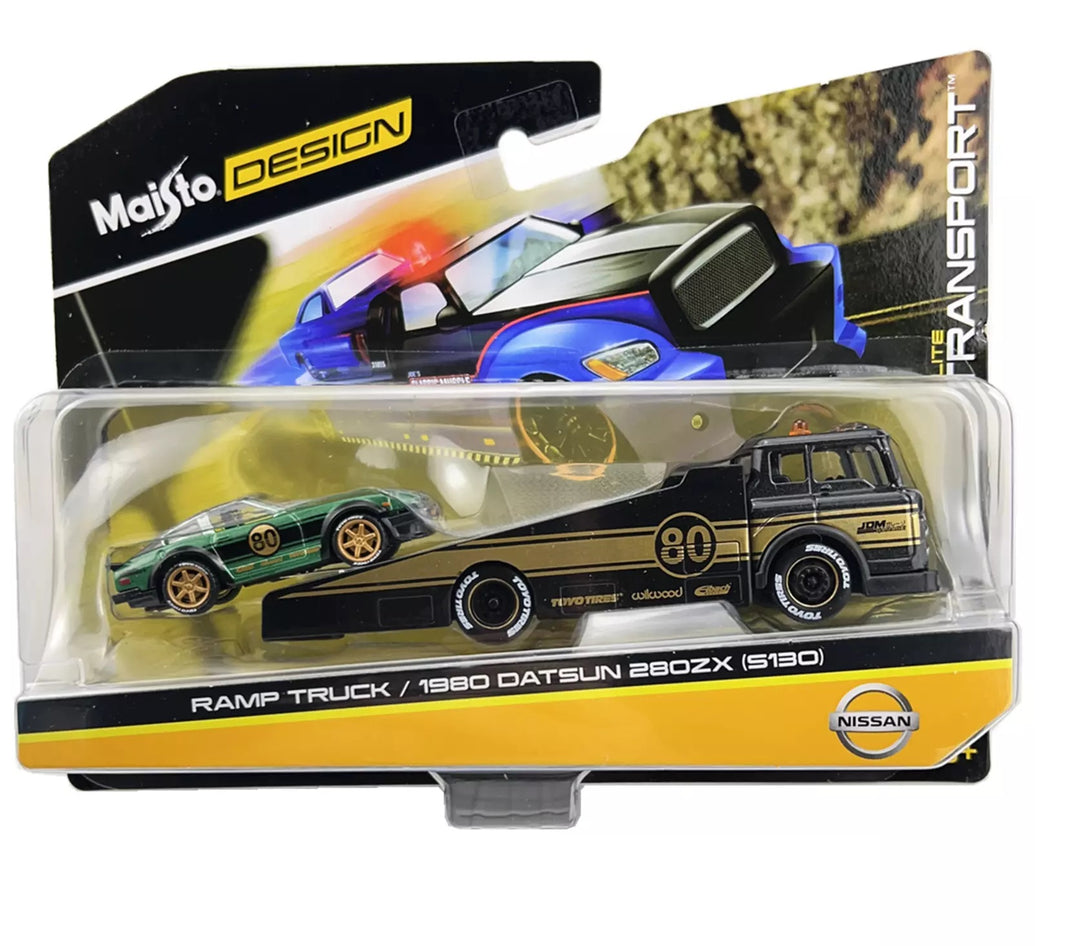 Juguete coleccionable Maisto Ramp Truck 1980 Datsun