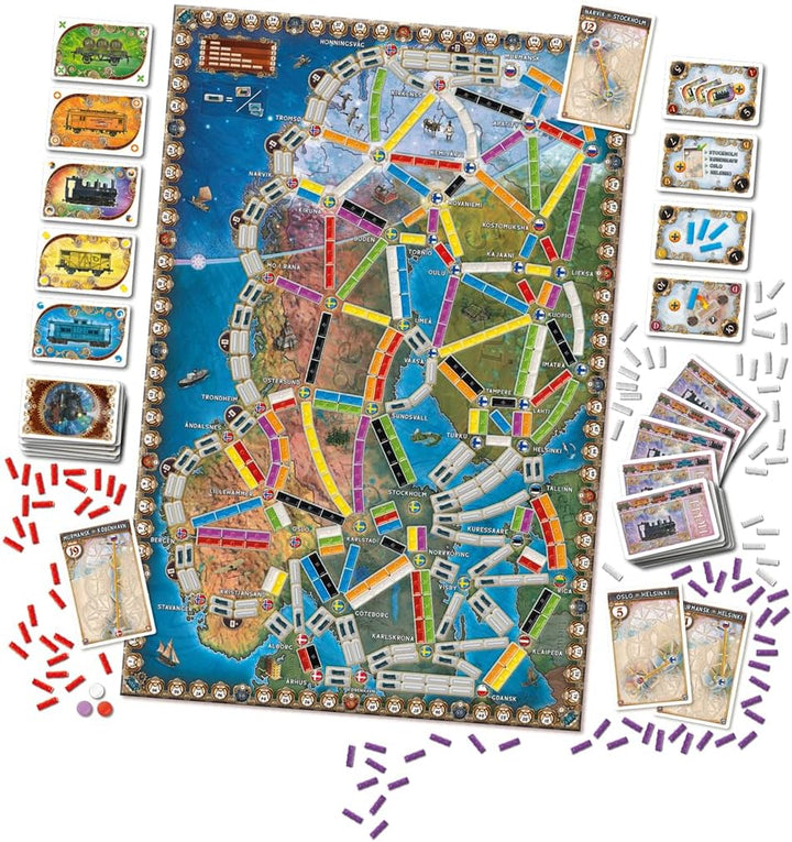 Juego De Mesa Aventureros Al Tren Aurora Boreal