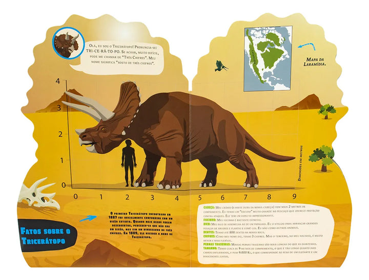 Libro Infantil Tricerátopos Lexus Para Niños