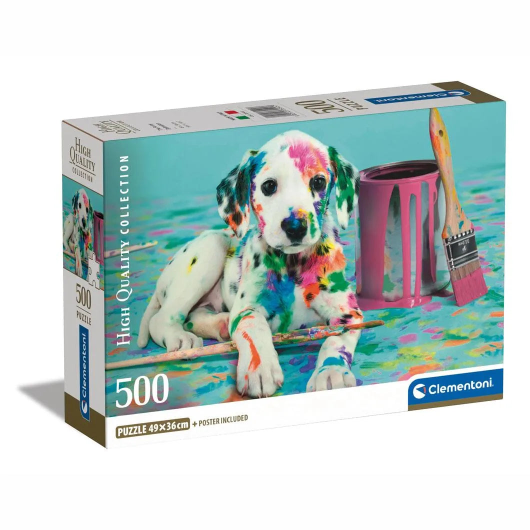 Rompecabezas 500 Piezas Cachorro Pintado Clementoni