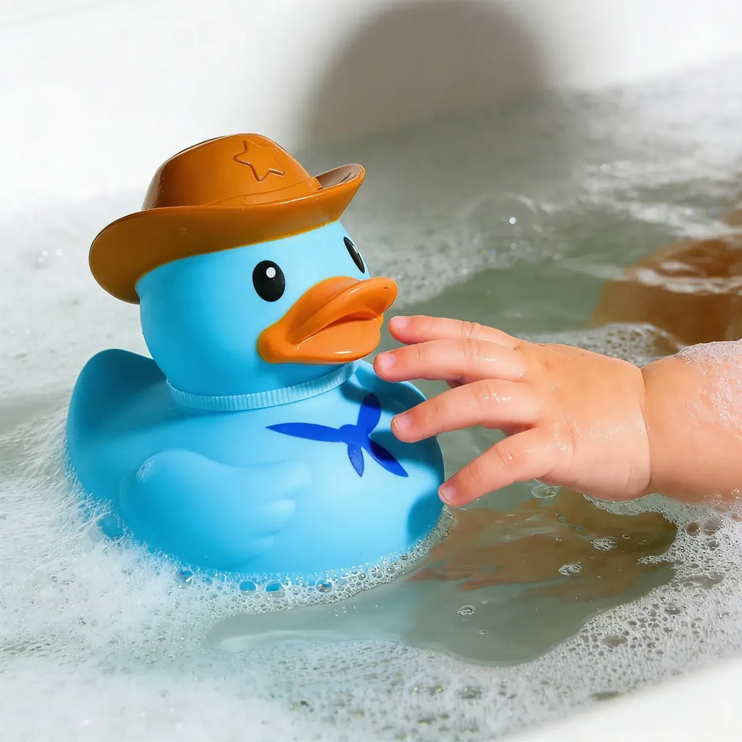 Juguete Patito De Baño Infantino Vaquero Para Bebés Niños