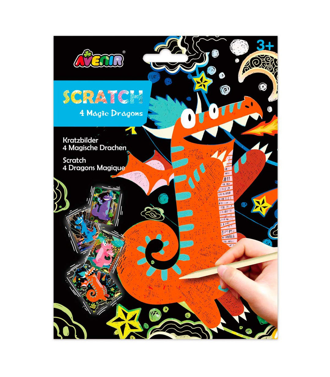 Juego Arte Mágico Rasca Dragones Niños
