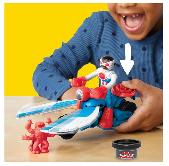 Juguete Marvel Capitán América Moto Niños
