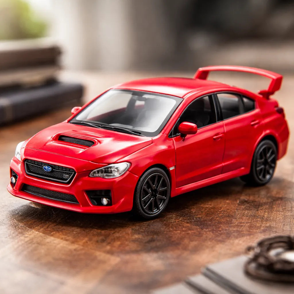 Carro Coleccionable A Escala 1:36 Subaru Wrx Sri 2017 Rojo