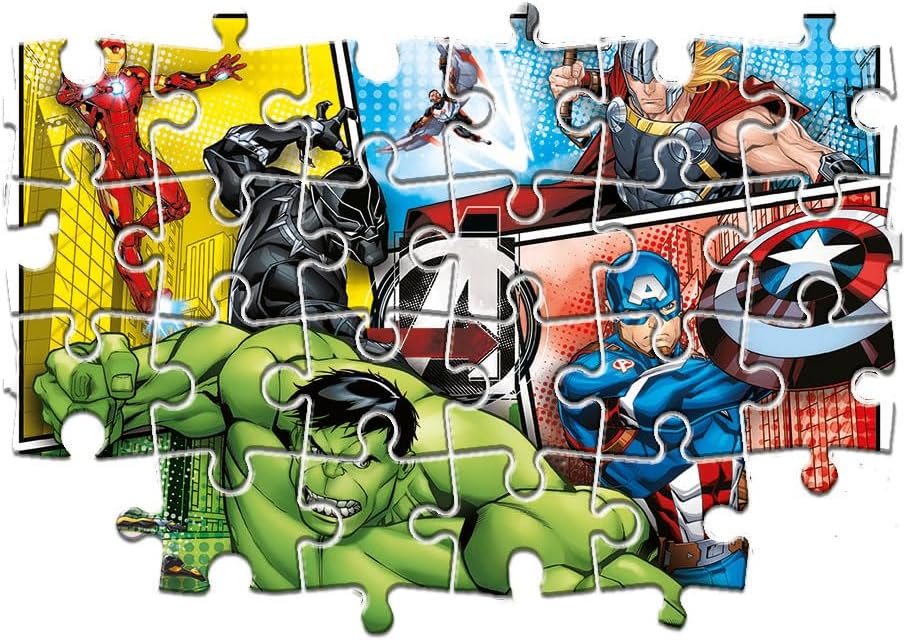 Rompecabezas 2 En 1 Avengers Para Niños