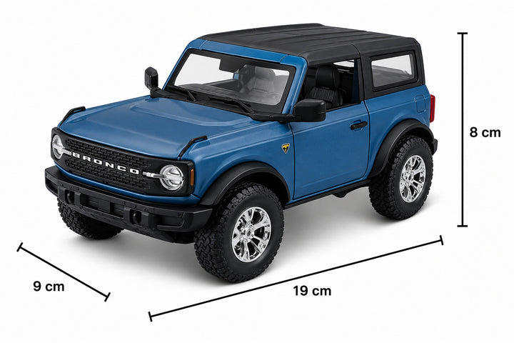 Carro Armable A Escala 1/24 Ford Bronco Badlands A51 Azul