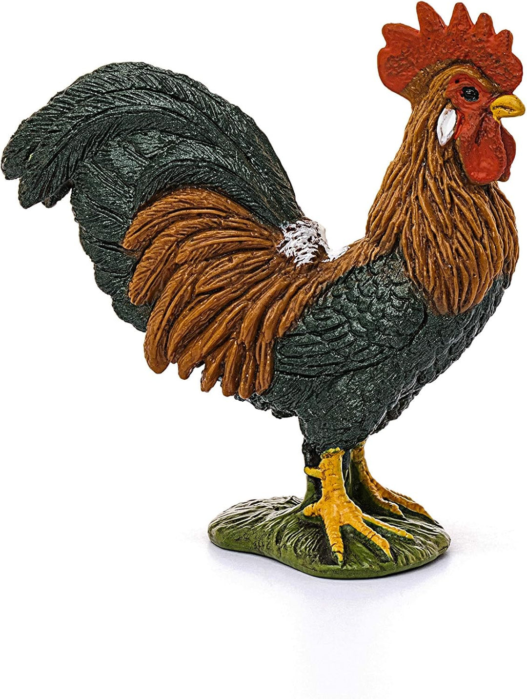 Figura Coleccionable Animales Gallo Pintada A Mano