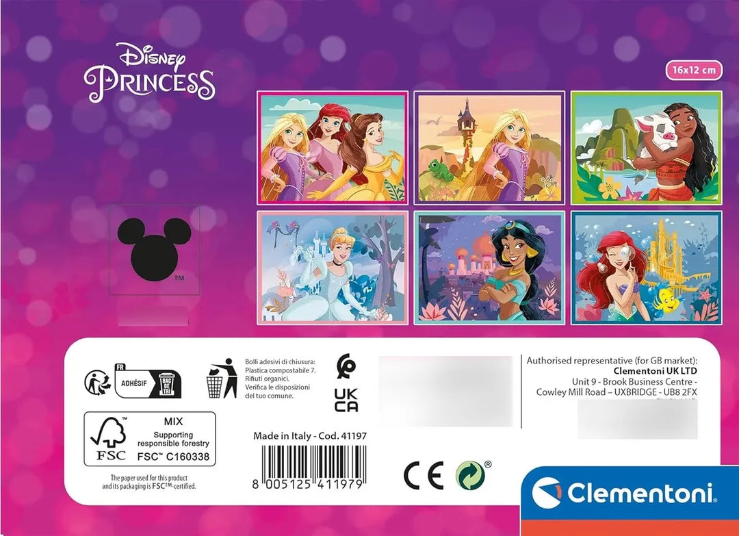 Rompecabezas Cubos Princesas Disney Clementoni Para Niños