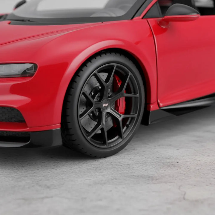 Carro Coleccionable A Escala 1:32 Bugatti Chiron Sport Rojo