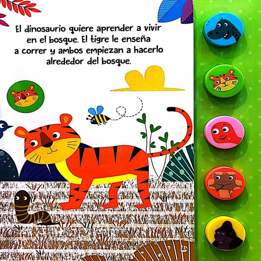 Libro Infantil Sonidos Dinosaurio Hace Amigos Para Niños