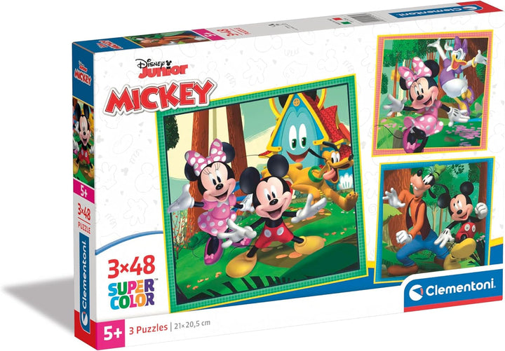 Rompecabezas 3x48 Piezas Mickey Para Niños