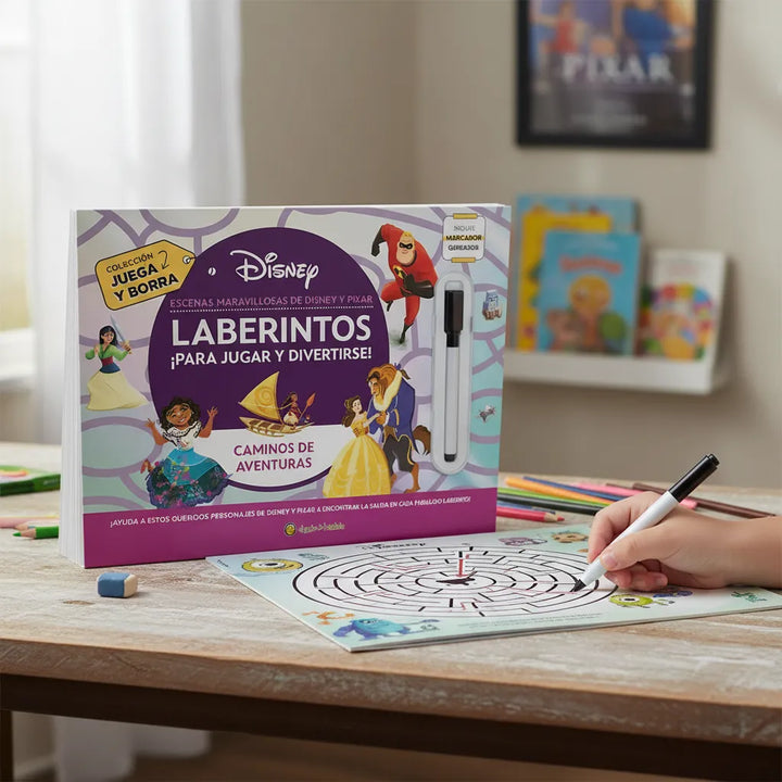 Libro Didáctico Laberintos Disney Pixar Para Niños