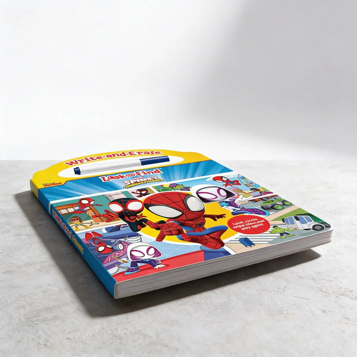 Libro Didáctico Ilustrado Escribe Y Borra Spidey Para Niños