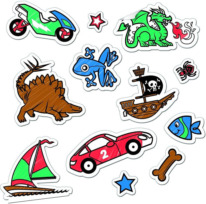 Libro Didáctico Para Colorear Con Stickers Para Niños