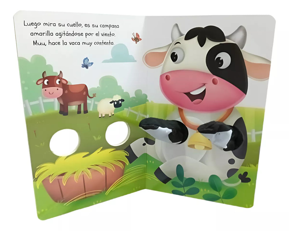 Libro Interactivo Abrázame Vaca Con Títere  Niños