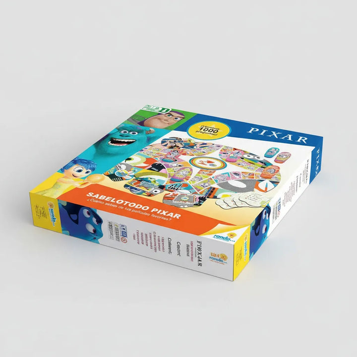 Juego De Mesa Trivia Sabelotodo Edición Pixar Para Niños