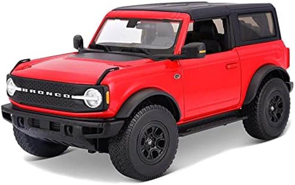 Carros A Escala 1:36 Maisto Ford Bronco Wiledtrank Rojo