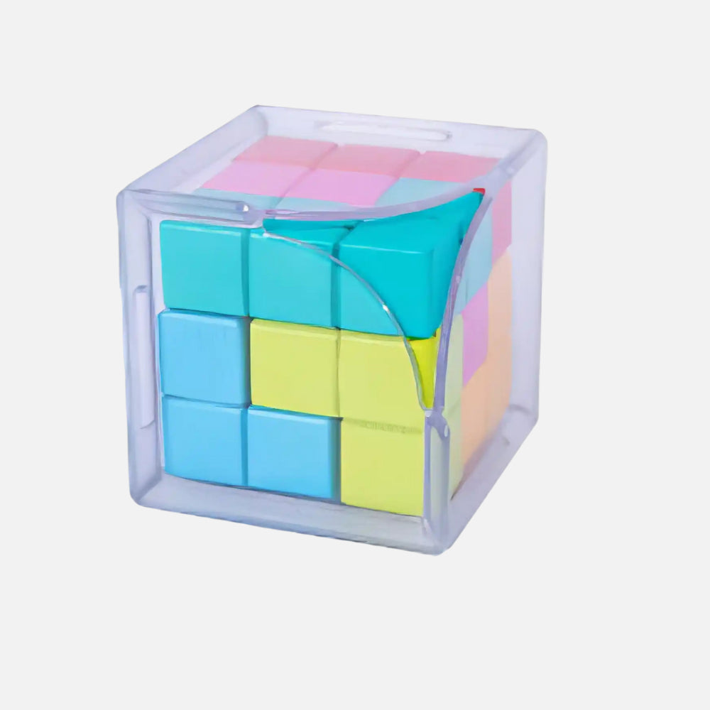 Juego Cube Blocks De Construcción Creativa 18 Piezas Niños
