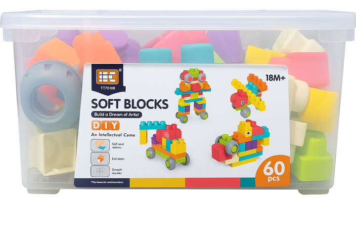 Juego Bloques  Grandes 60 Piezas para niños