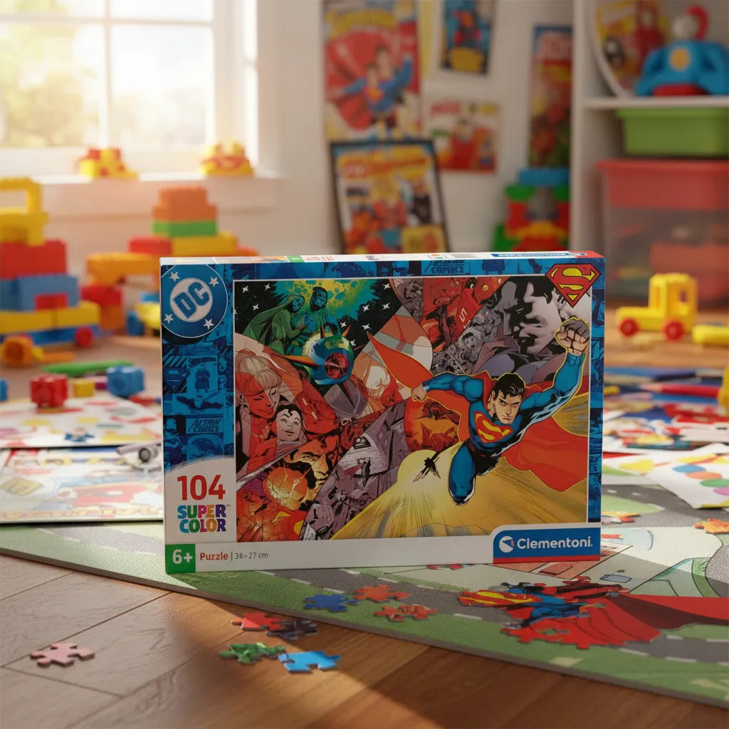 Rompecabezas 104 Piezas Superman Clementoni Para Niños