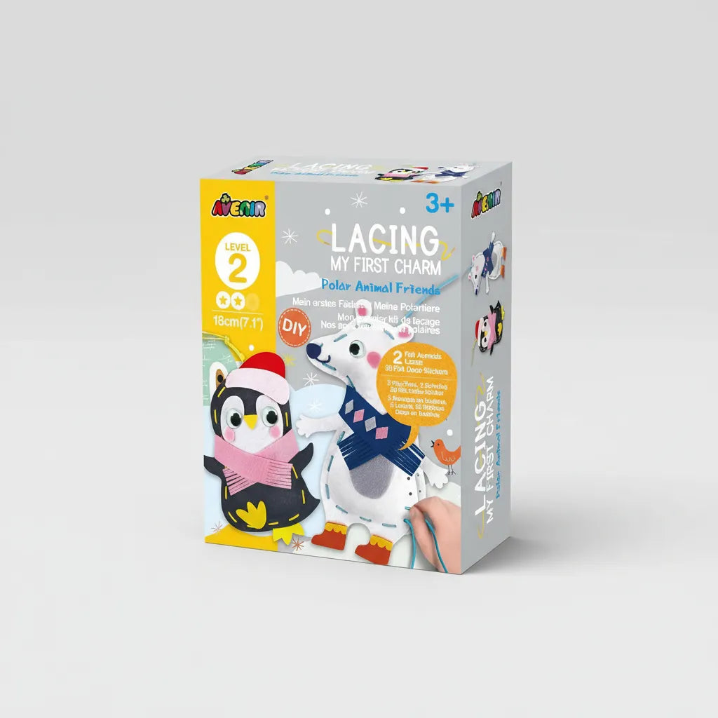 Set De Arte Y Manualidades Animales Polares Tejidos Lv2