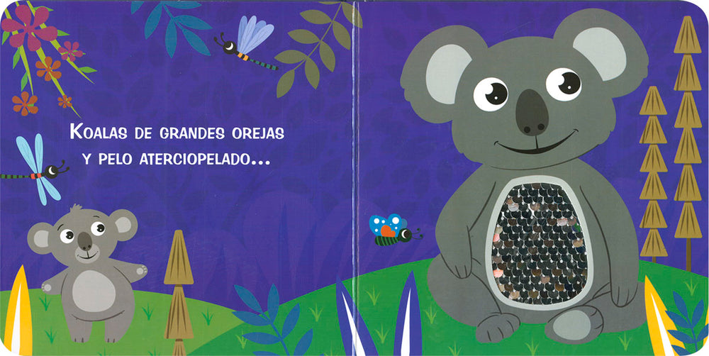Libro Interactivo Animales Con Lentejuelas Niños