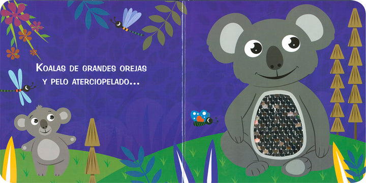 Libro Interactivo Animales Con Lentejuelas Niños