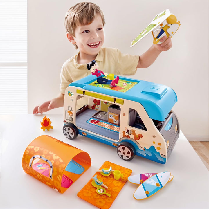 Set De Juego Camper Van En Madera Para Niños