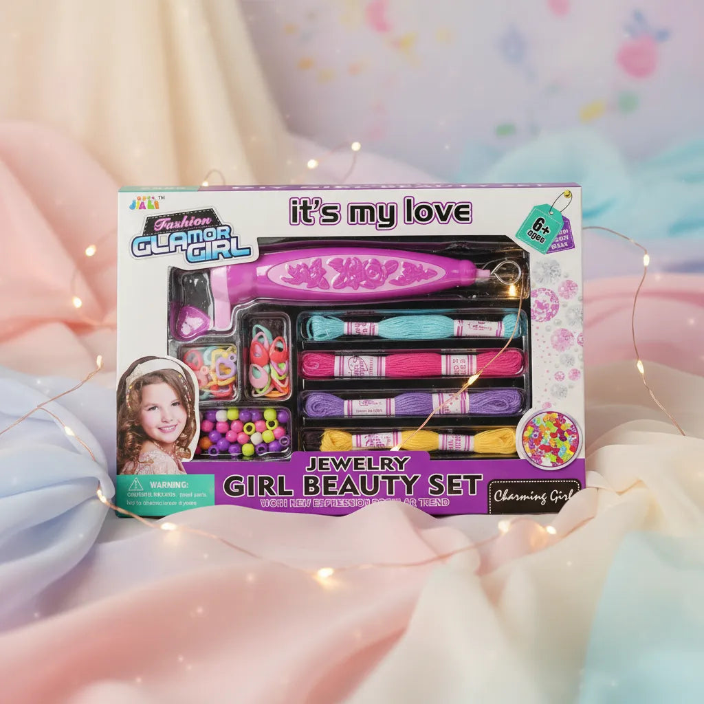 Juego Set  Accesorios Para Peinar Y Diseñar Niñas
