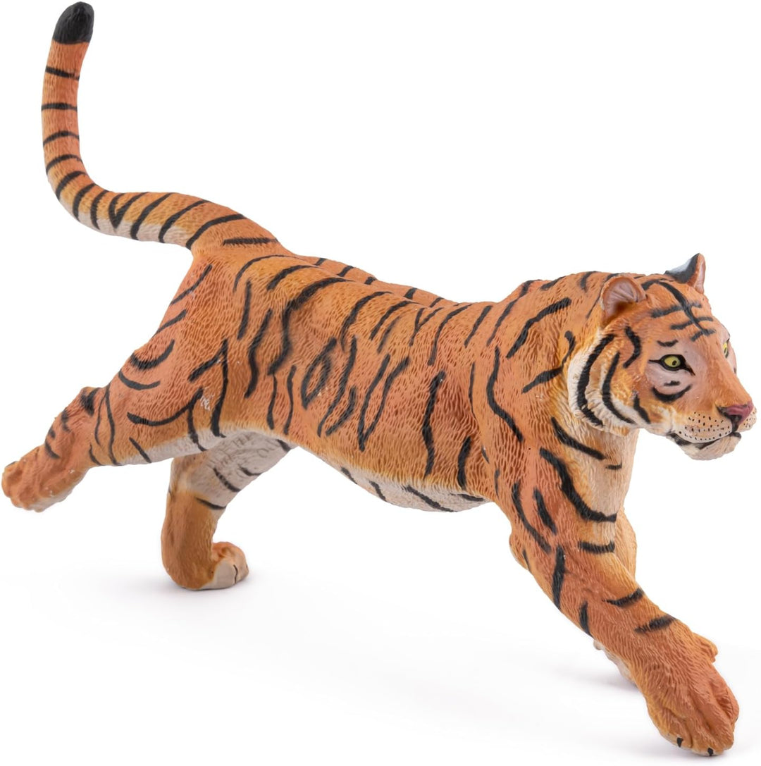 Figura Tigre Corriendo Pintada A Mano Papo